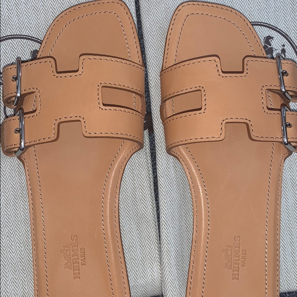 Hermès Oran remake calfskin women mules 36.5/7 - Picture 5 of 10